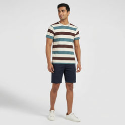 Striped Crew Neck Bae T-Shirt