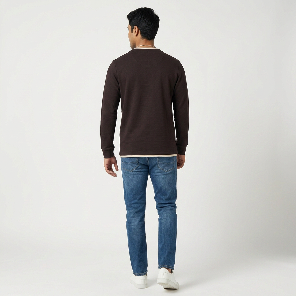 Solid Crew Neck T-Shirt