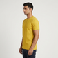 Structured Crew Neck Moto T-Shirt