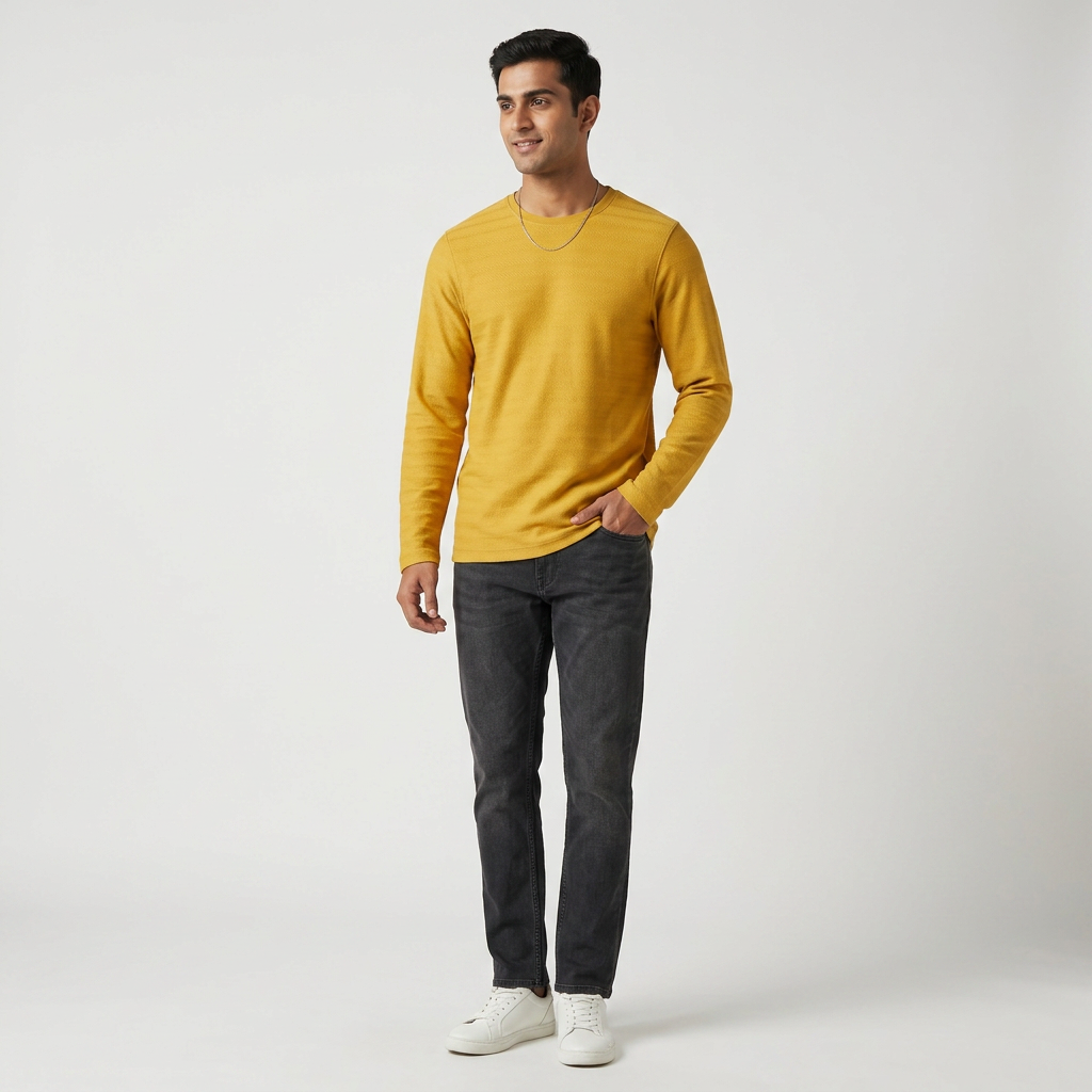 Structured Crew Neck Cruiser T-Shirt