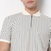 Striped Aviator Polo T Shirt