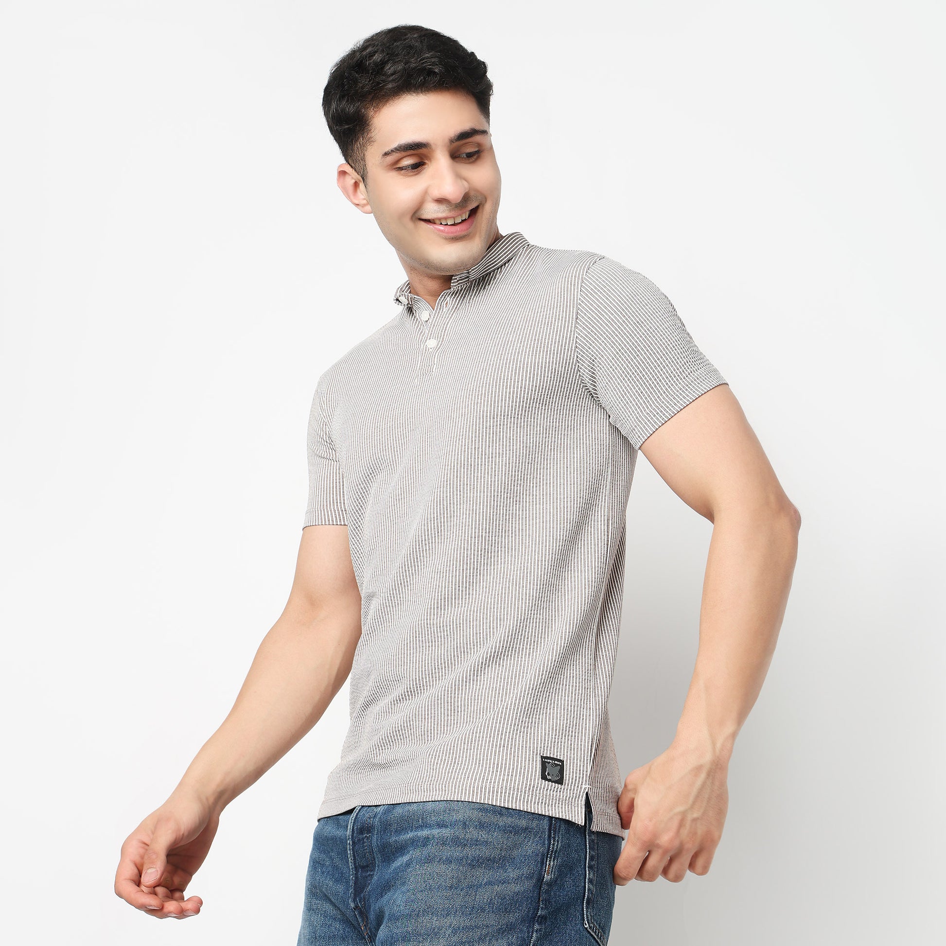 Striped Brunch Polo T-Shirt