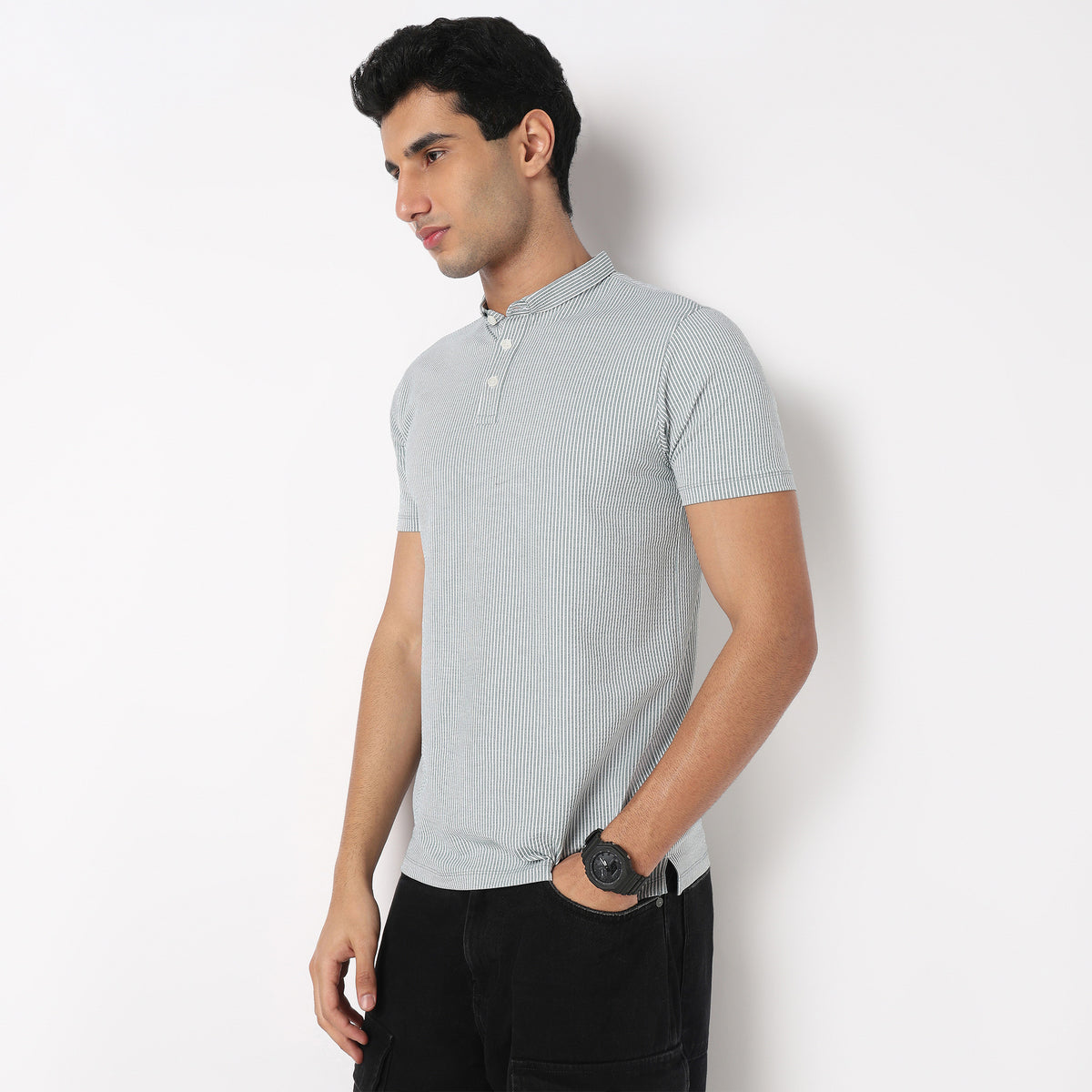 Striped Brunch Polo T-Shirt