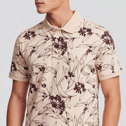 Impression Polo Neck T-Shirt