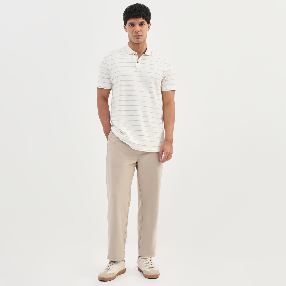 Structured Aviator Polo T-Shirt