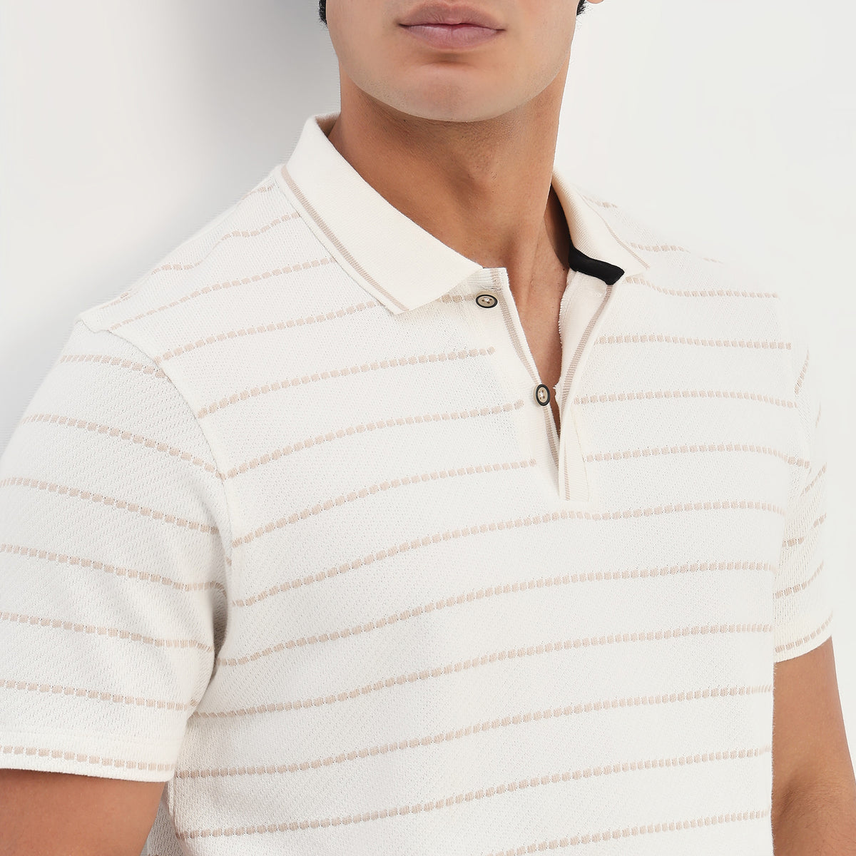 Structured Aviator Polo T-Shirt