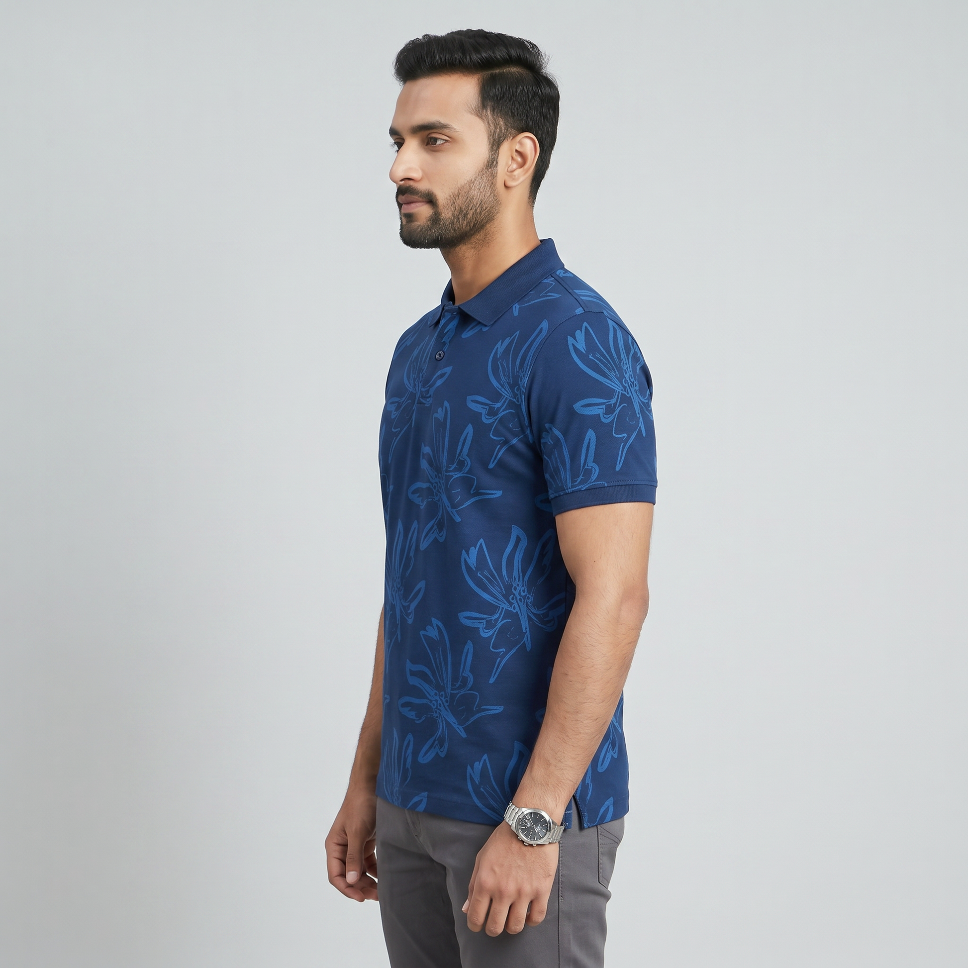 Printed Polo T-Shirt