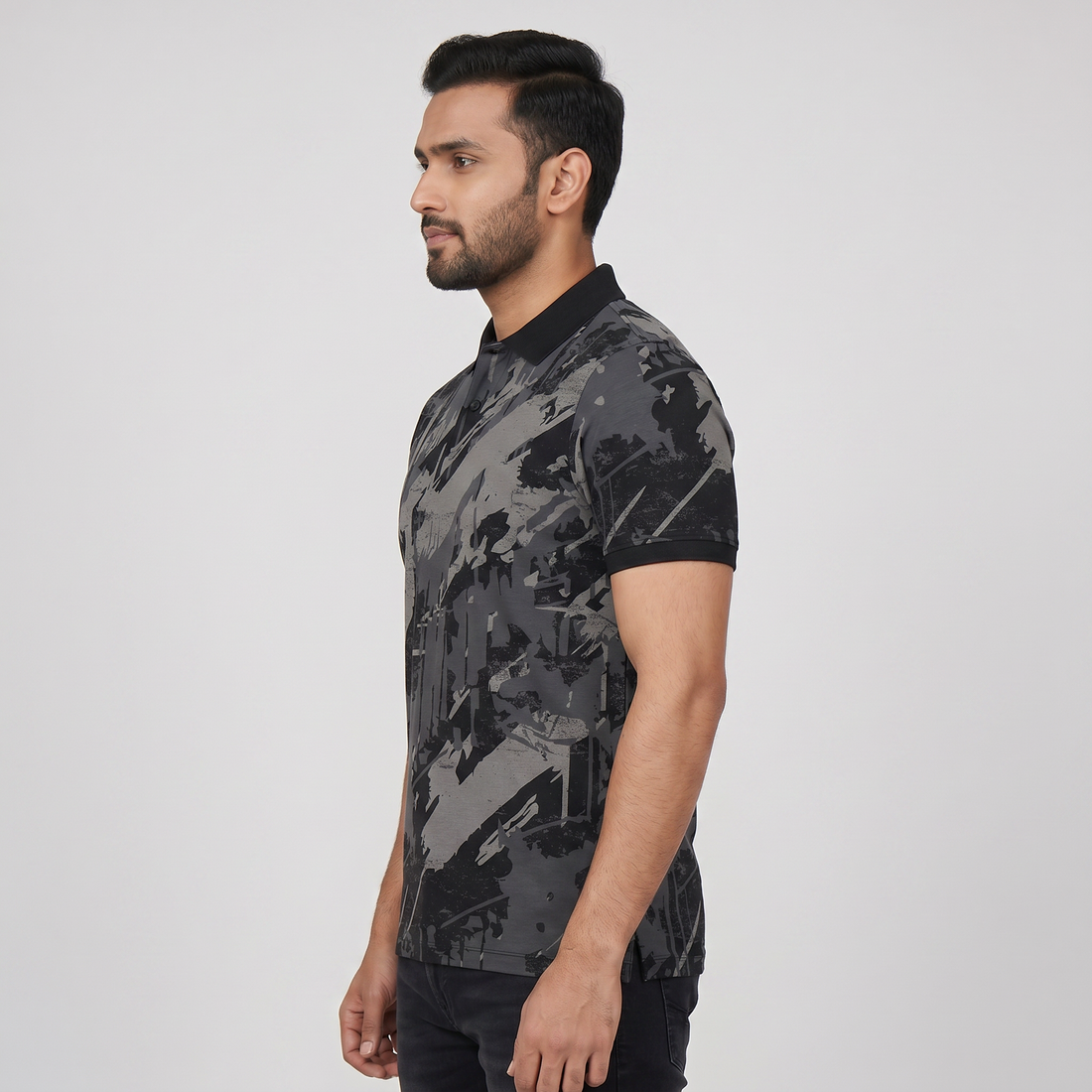 Printed Impression Polo T-Shirt
