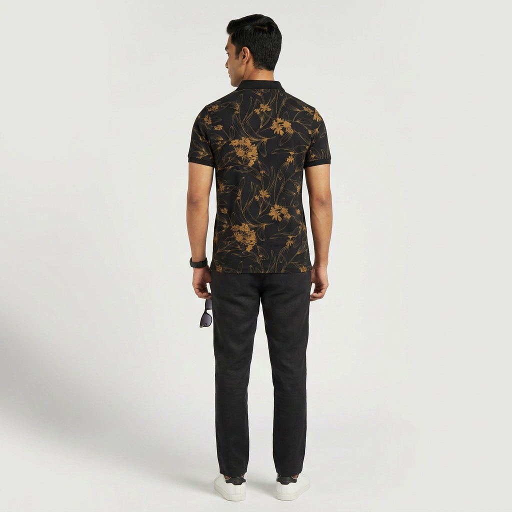 Printed Impression Polo T-Shirt