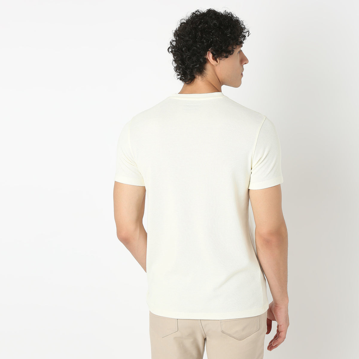Henley Neck Structured Lumberjack T-Shirt