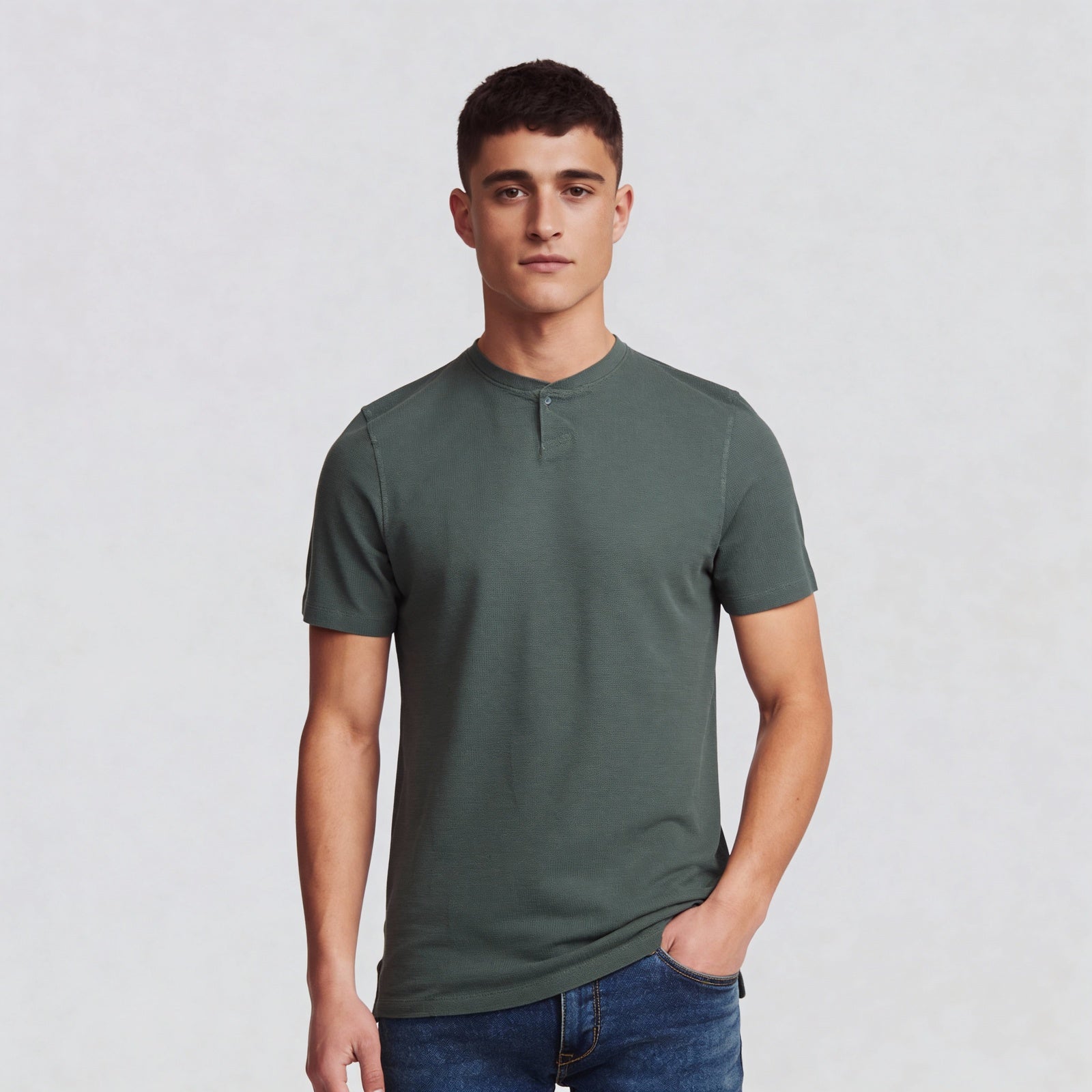 Cotton Structured Lumberjack T-Shirt