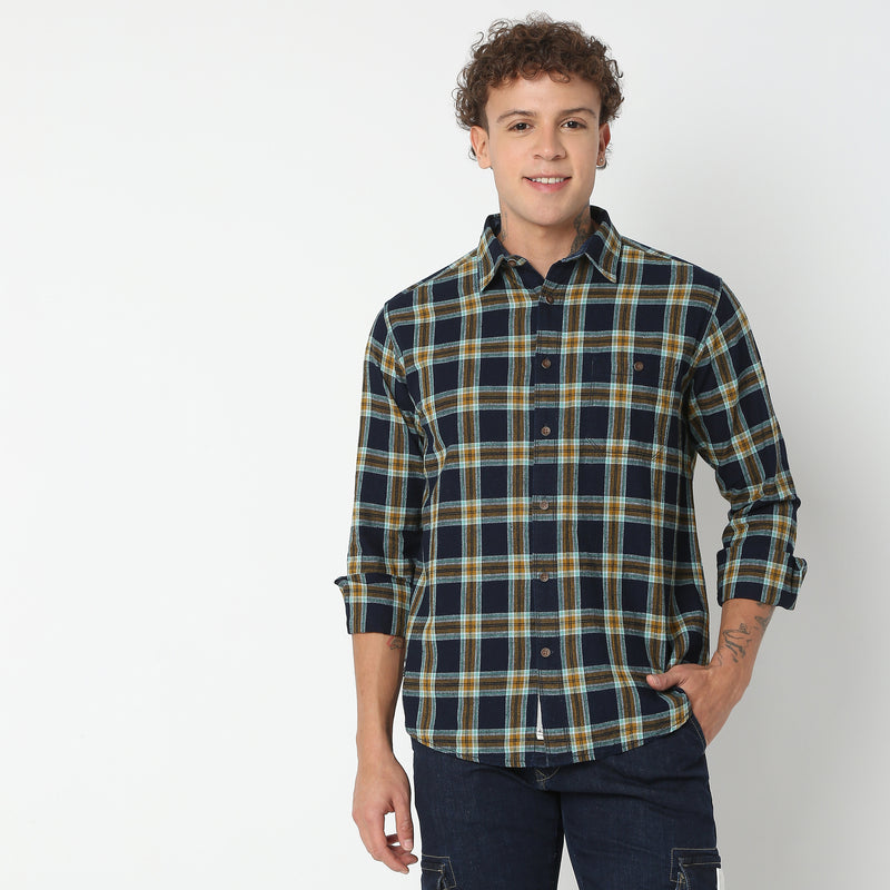 Regular Fit Checkered Shirt