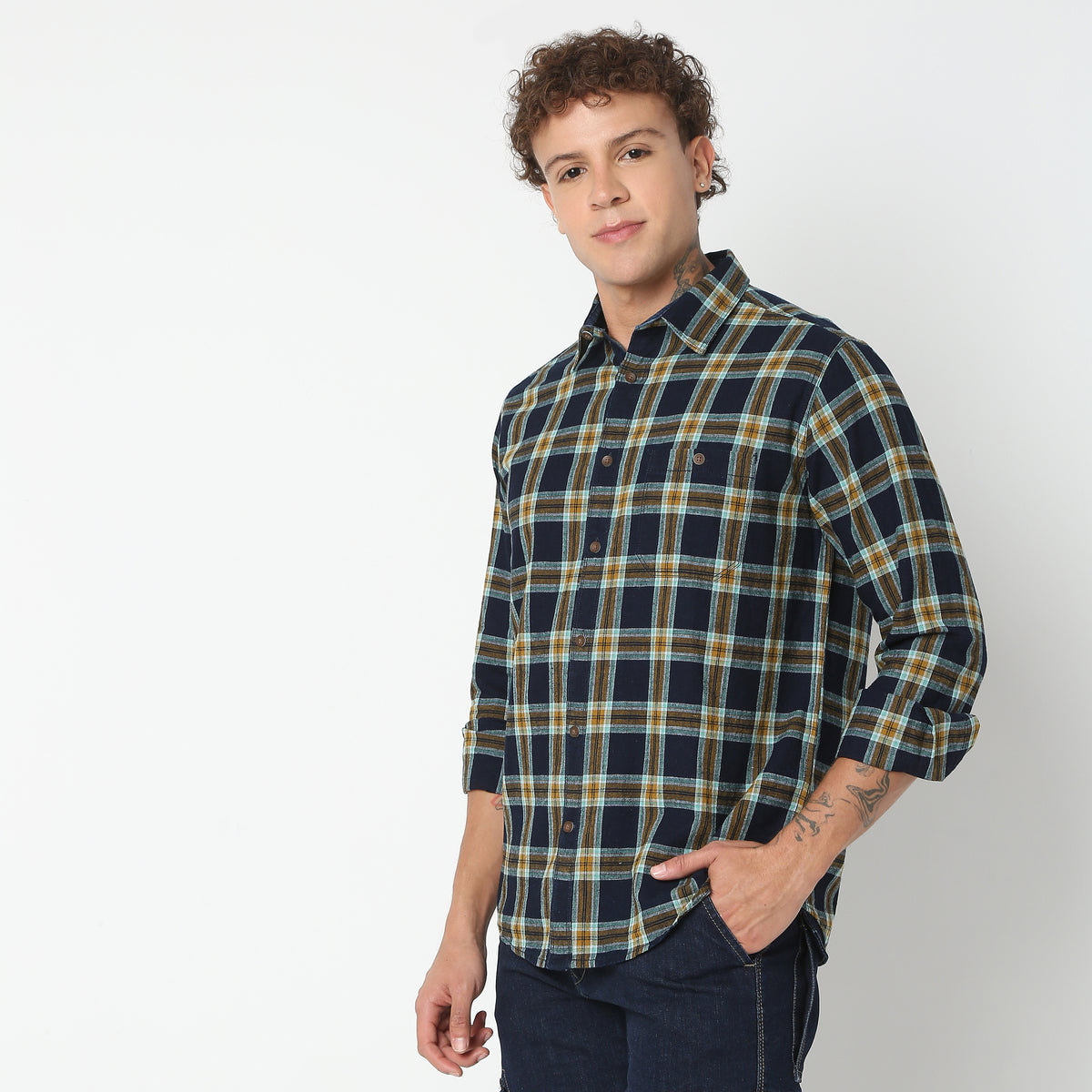 Regular Fit Checkered Shirt