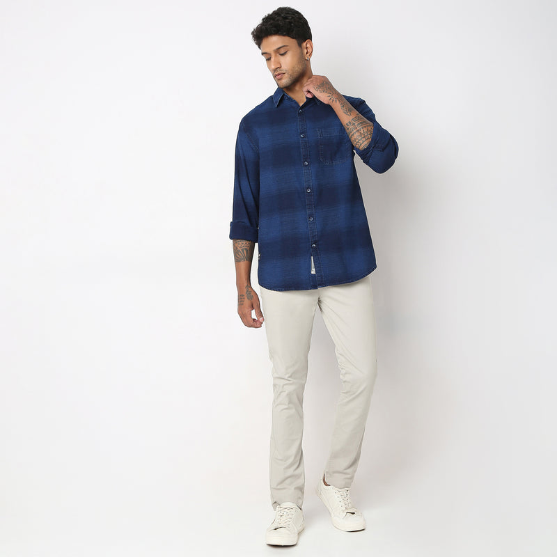 Regular Fit Checkered Shirt