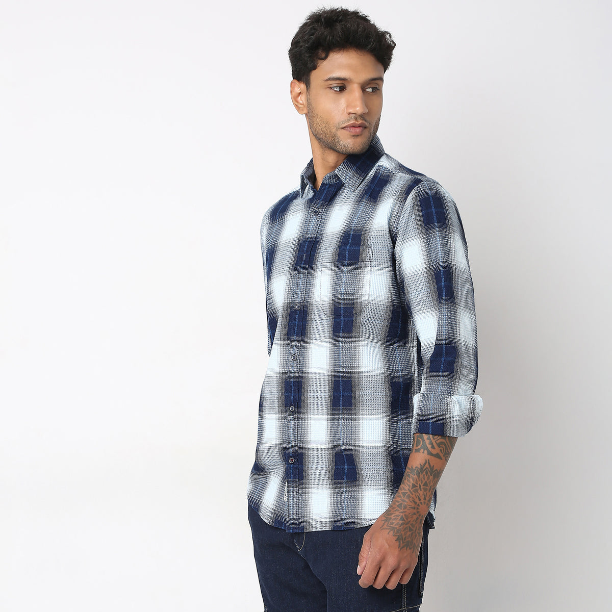 Regular Fit Checkered Shirt