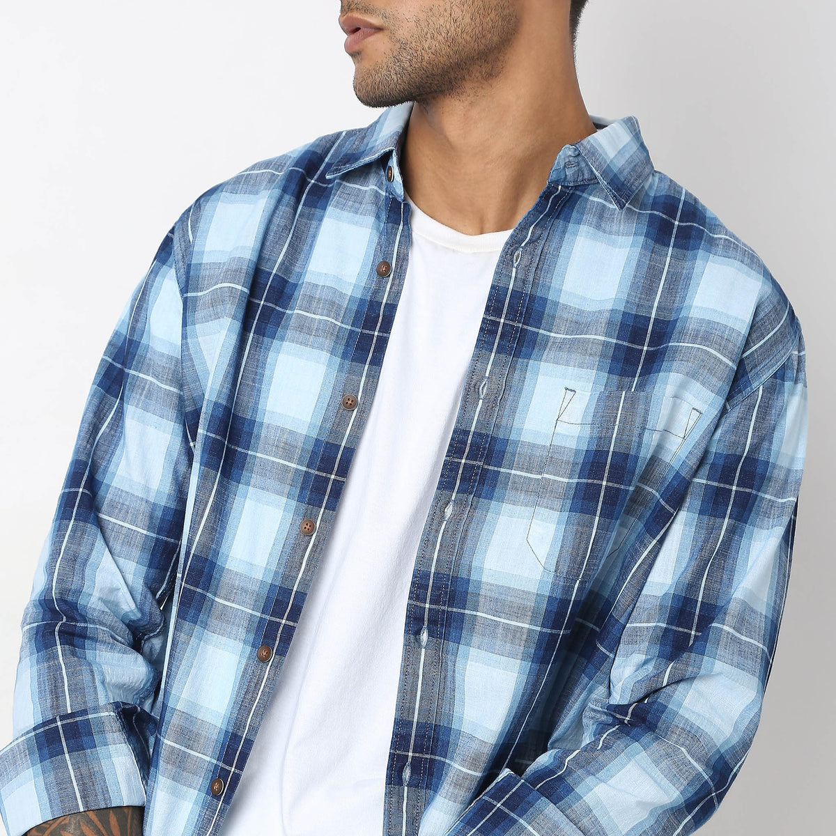 Regular Fit Checkered Shirt