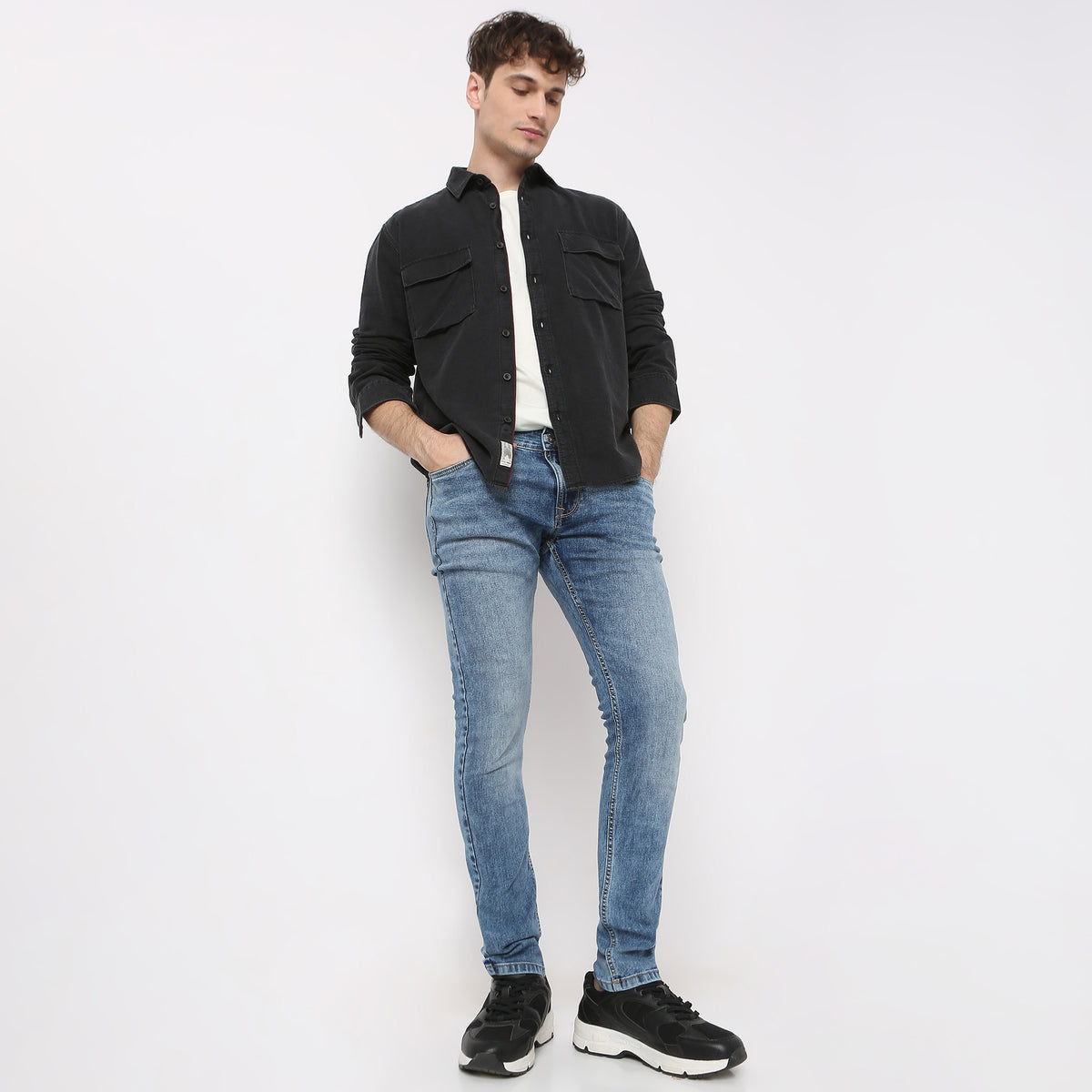 Minimalist Aesthetic Classic Design with a Modern Denim Shirt