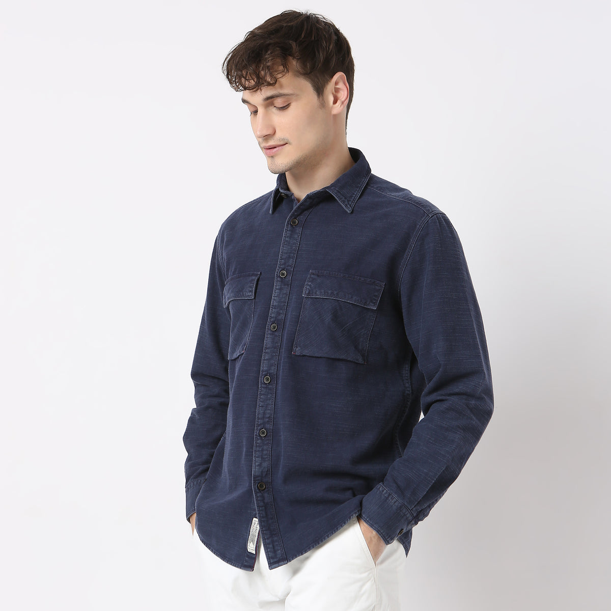 Minimalist Aesthetic Classic Design with a Modern Denim Shirt