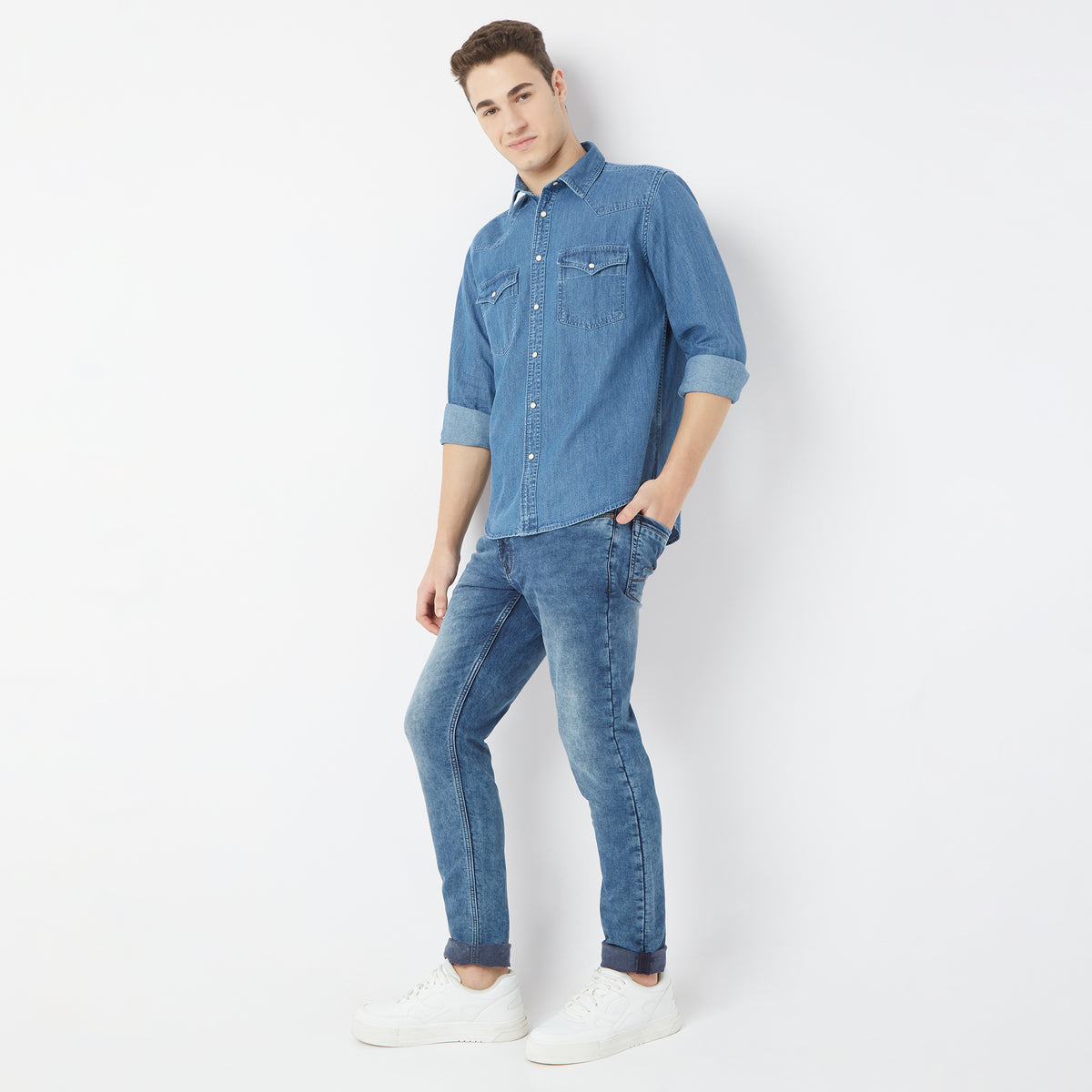 Regular Fit Solid Shirt