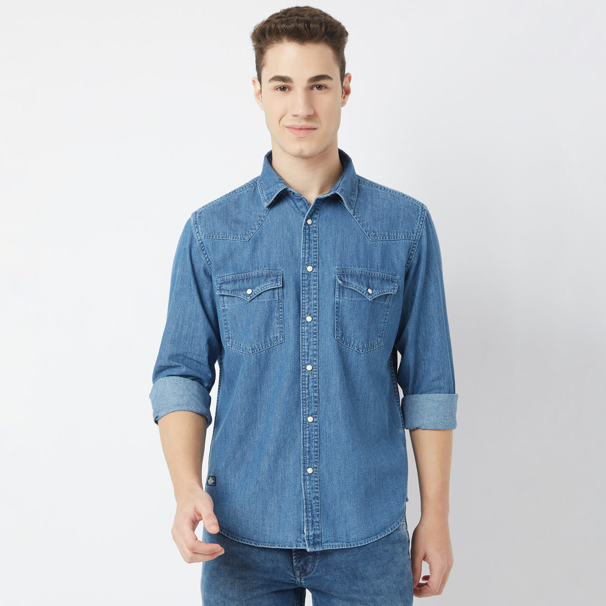 Regular Fit Solid Shirt