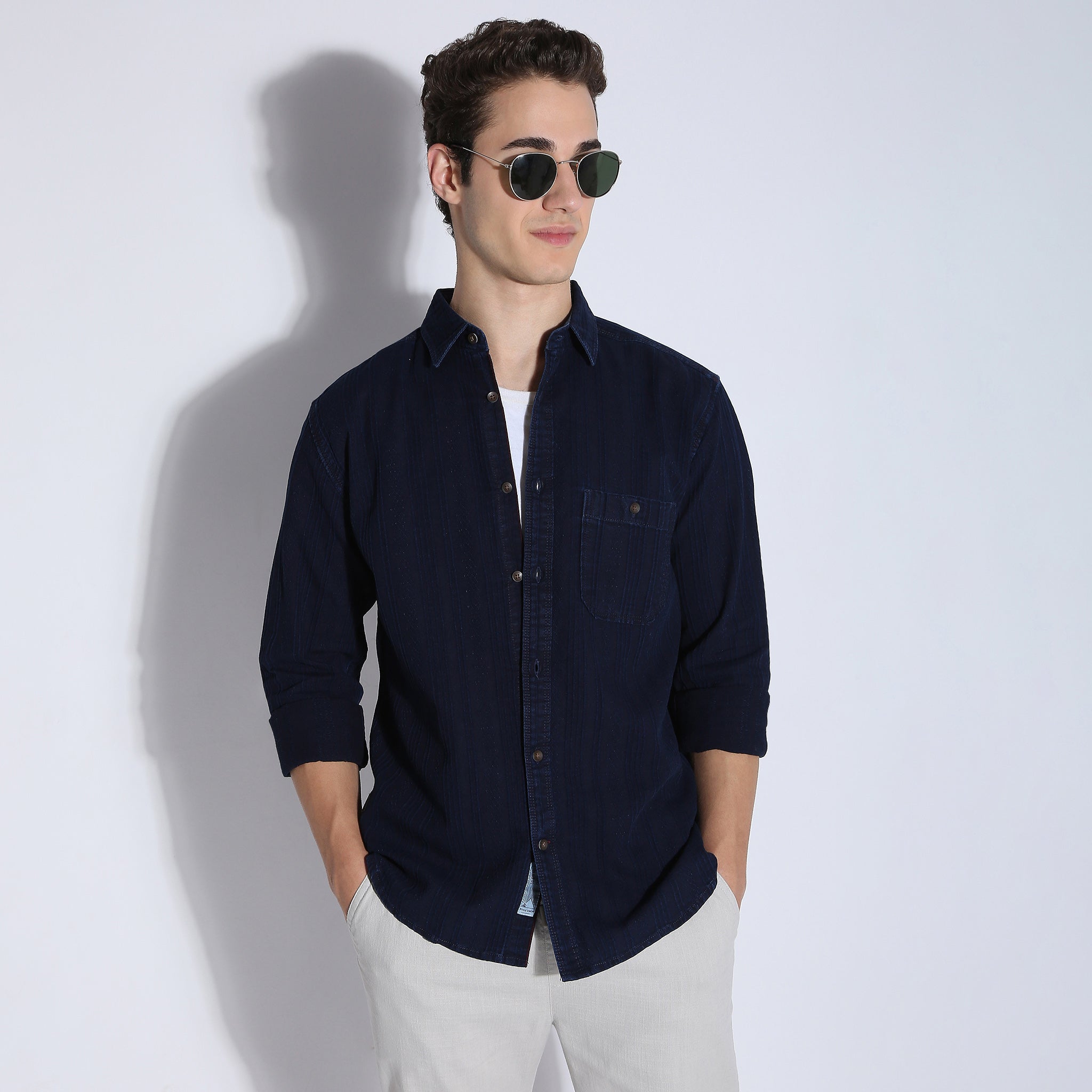 Striped Modern Explorer Cruiser Casual Shirt