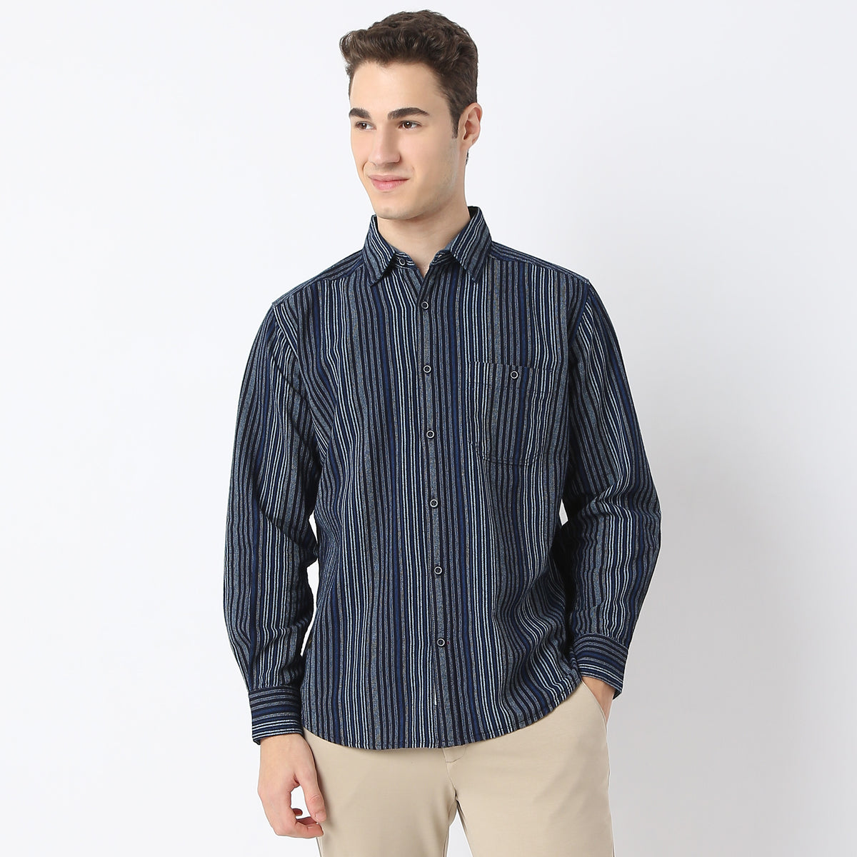 Regular Fit Striped Cruiser Casual Shirt