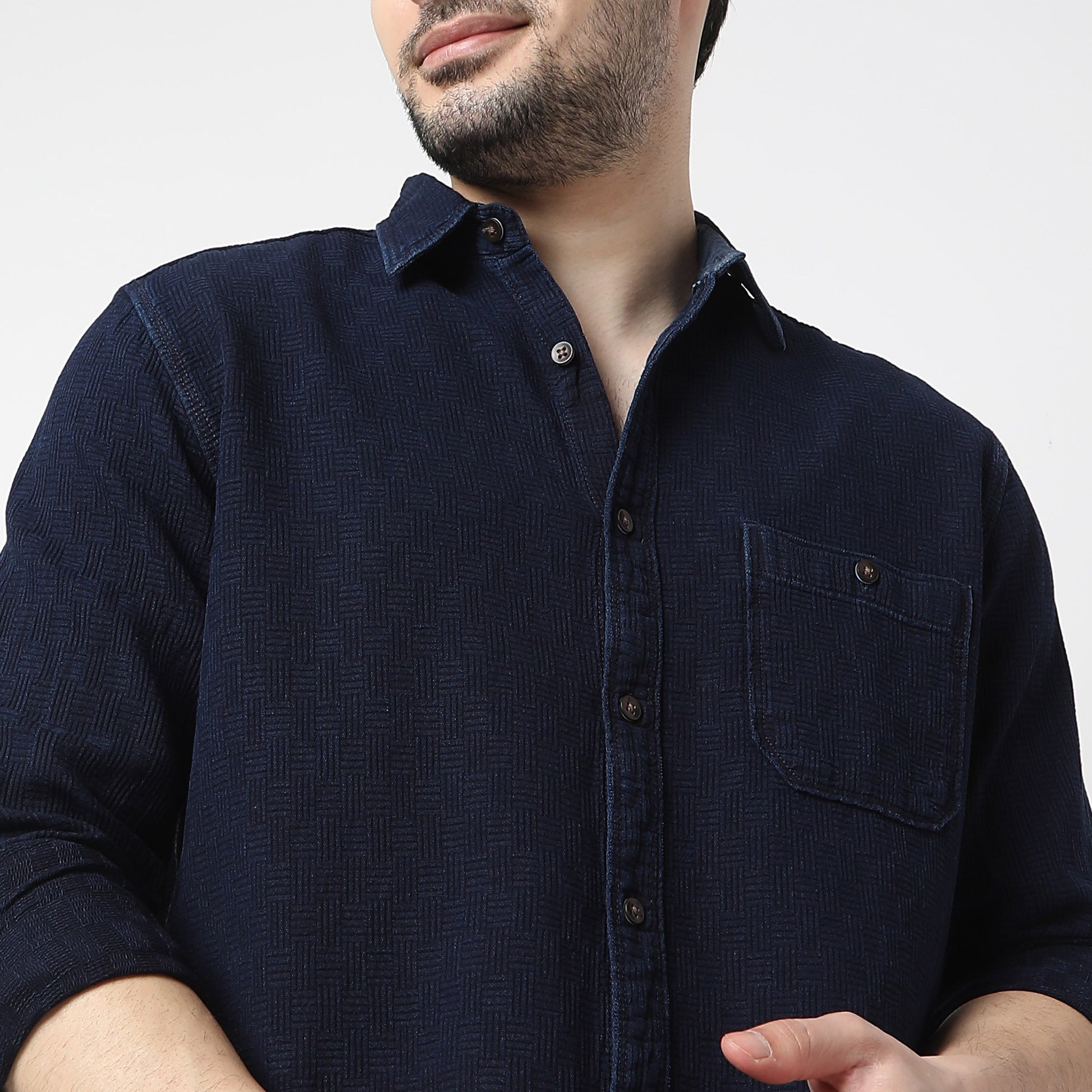 Regular Fit Solid Shirt