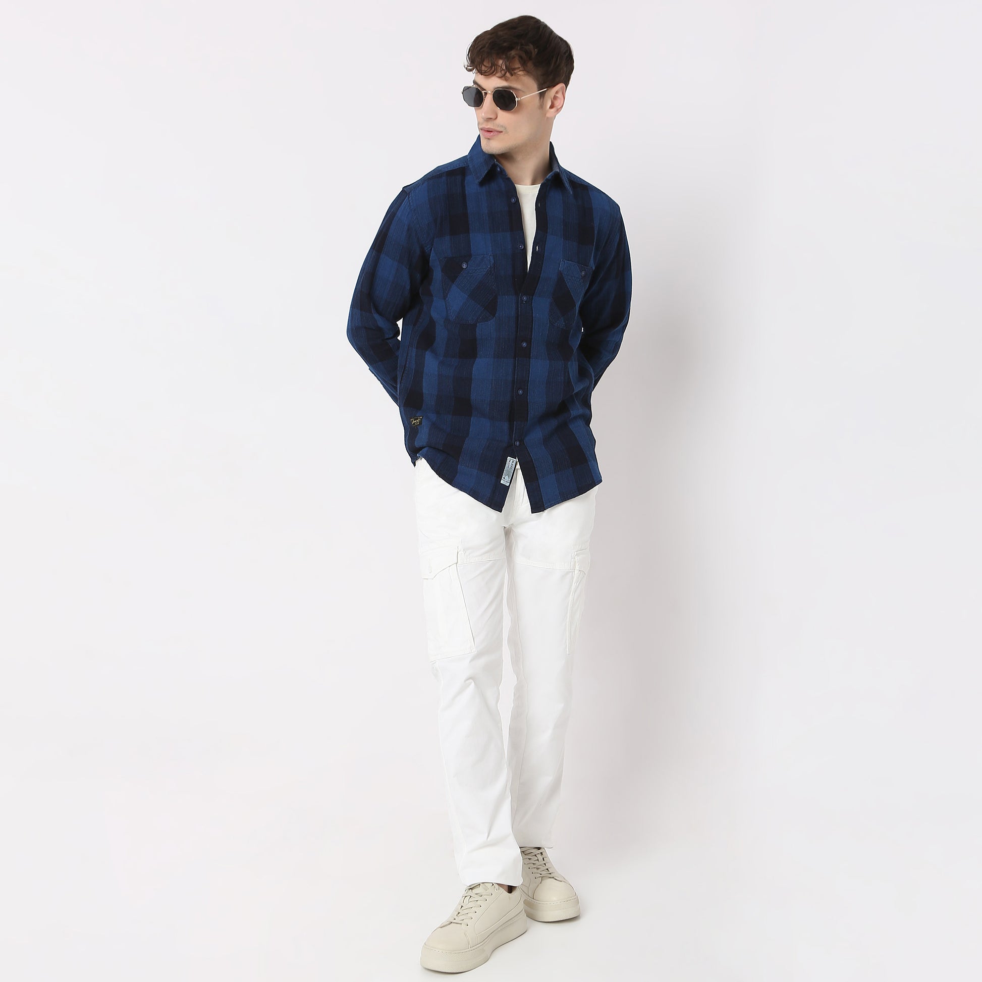 Checkered Modern Indigo Cruiser Shirt