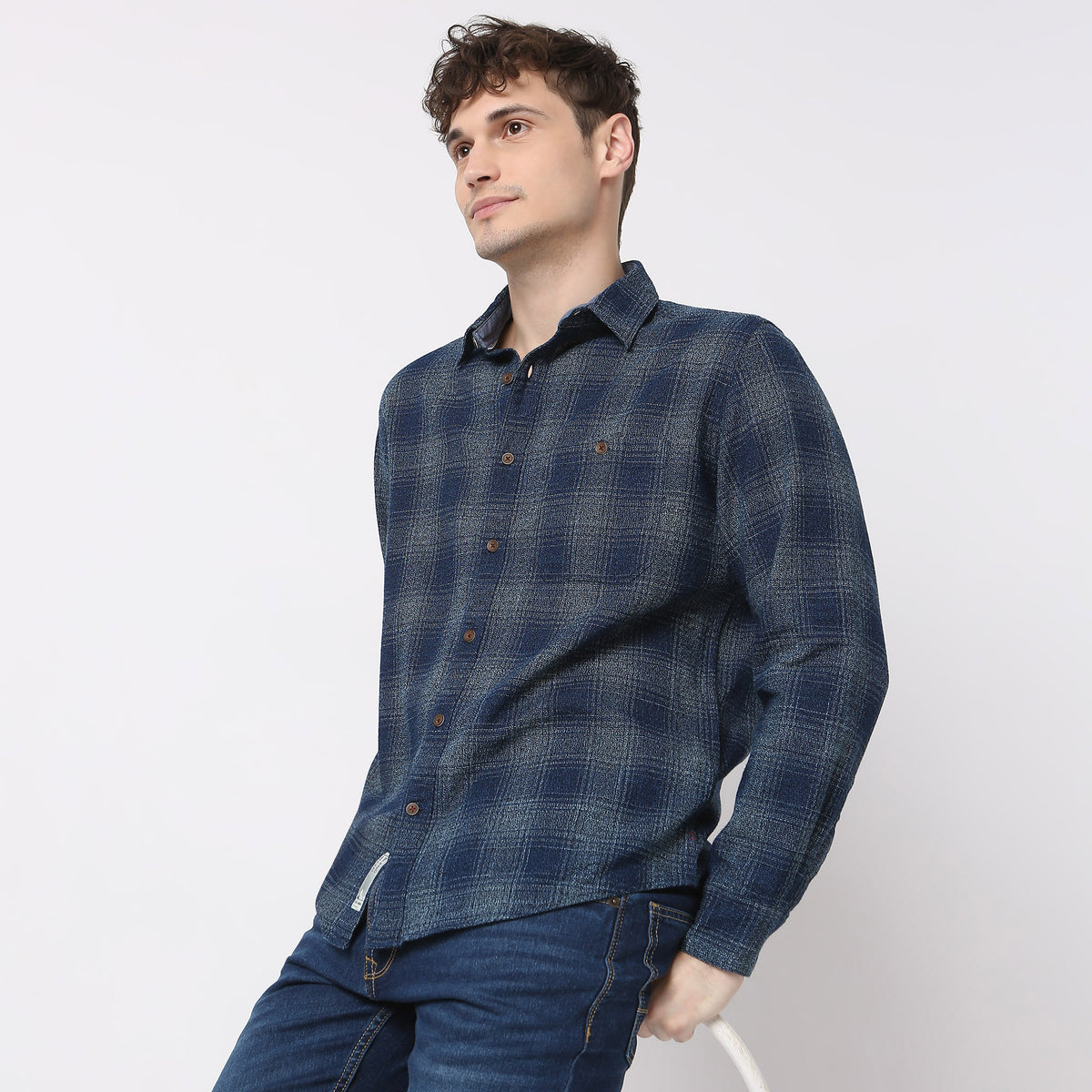 Checkered Modern Indigo Cruiser Shirt