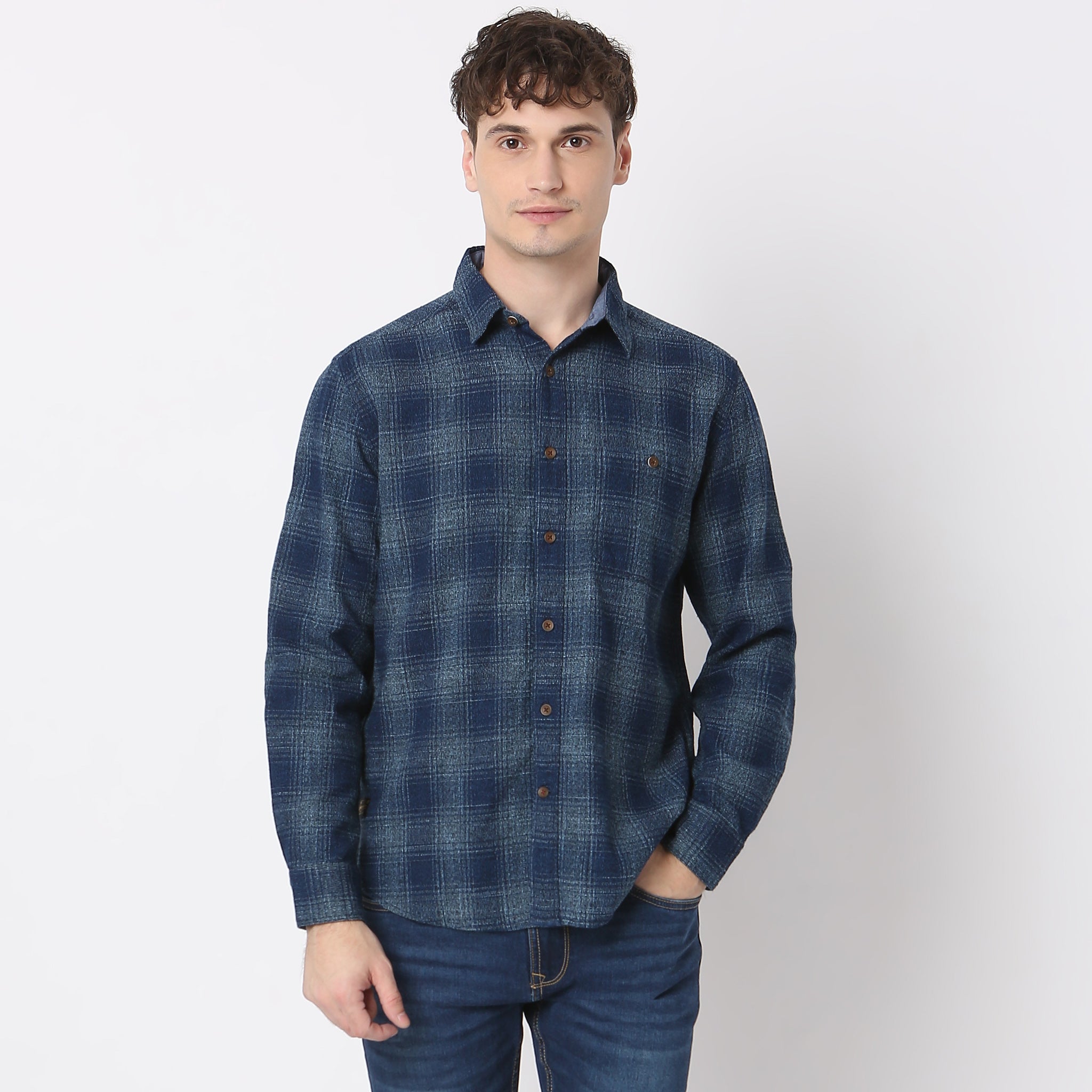 Checkered Modern Indigo Cruiser Shirt