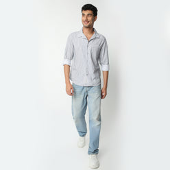 Regular Fit Striped Regular Length Shirt