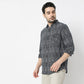 Regular Fit Checkered Shirt Collar Regular Length Shirt
