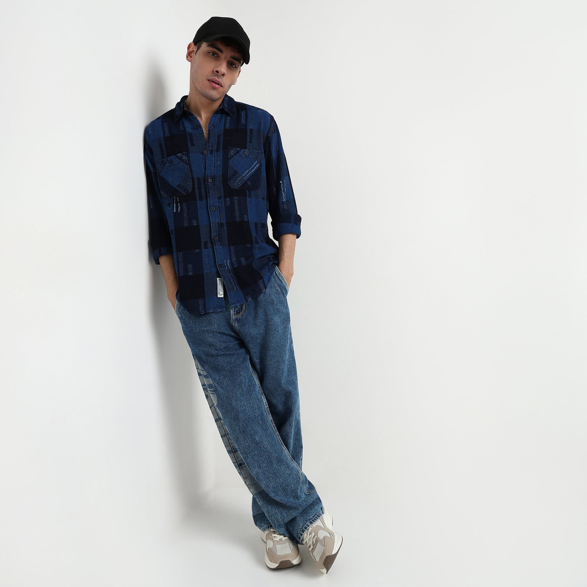 Checkered Cotton Fabric Shirt