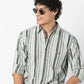 Striped Collar Full Sleeve Shirt