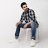 Cruiser Regular Indigo Checkered Shirt