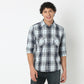 Collar Full Sleeve Checkered Shirt