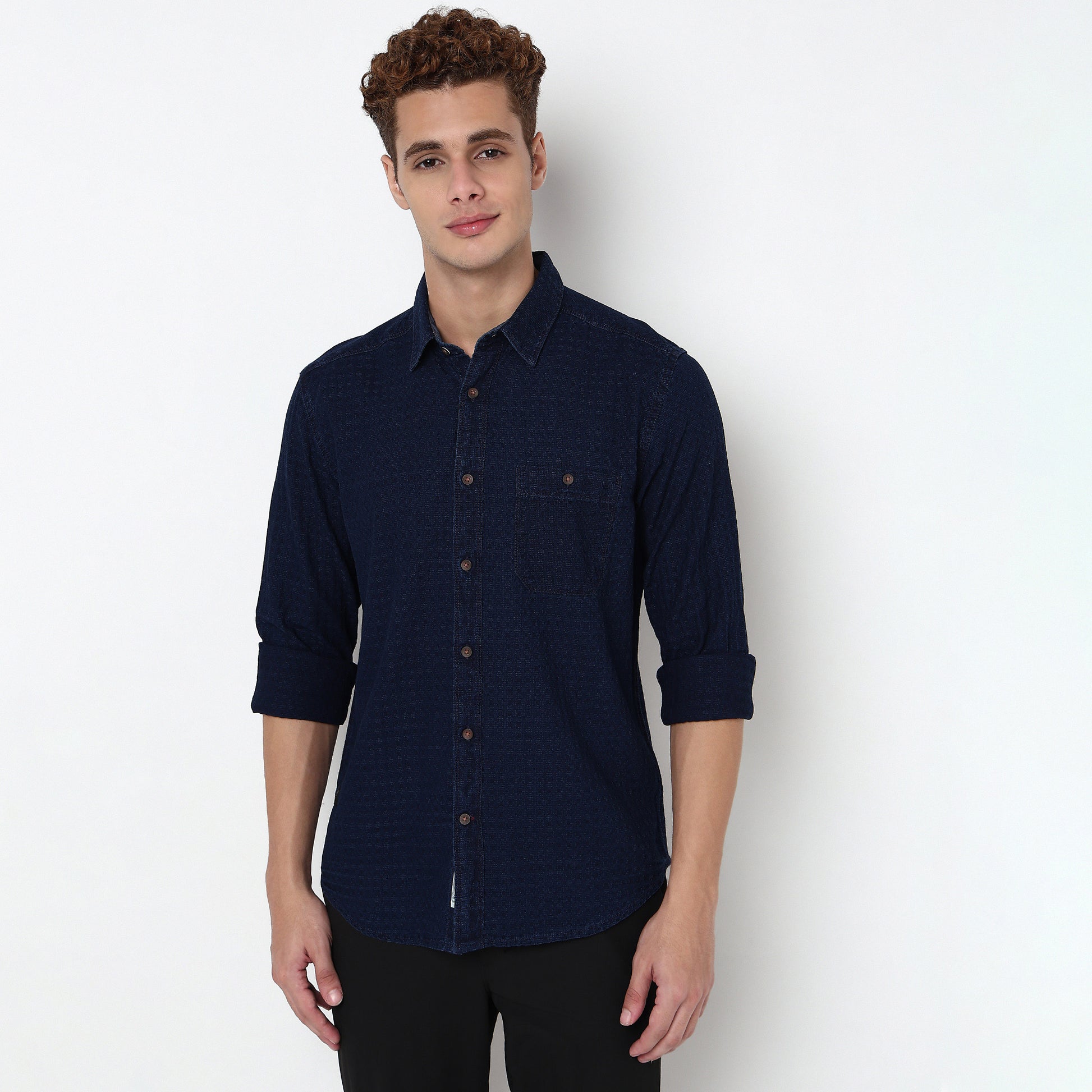 Checkered Indigo Cruiser Shirt