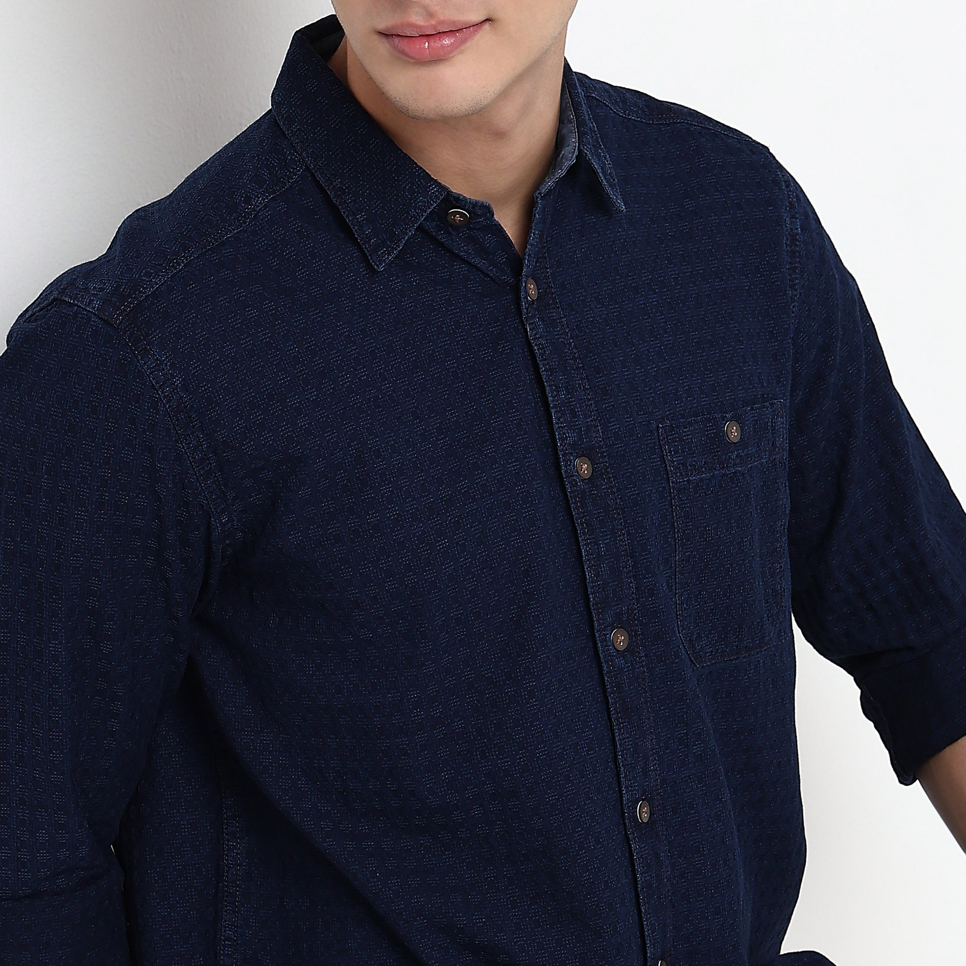 Checkered Indigo Cruiser Shirt