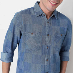 Buy Men Regular Fit Checkered Full Sleeve Shirt  - Style Union