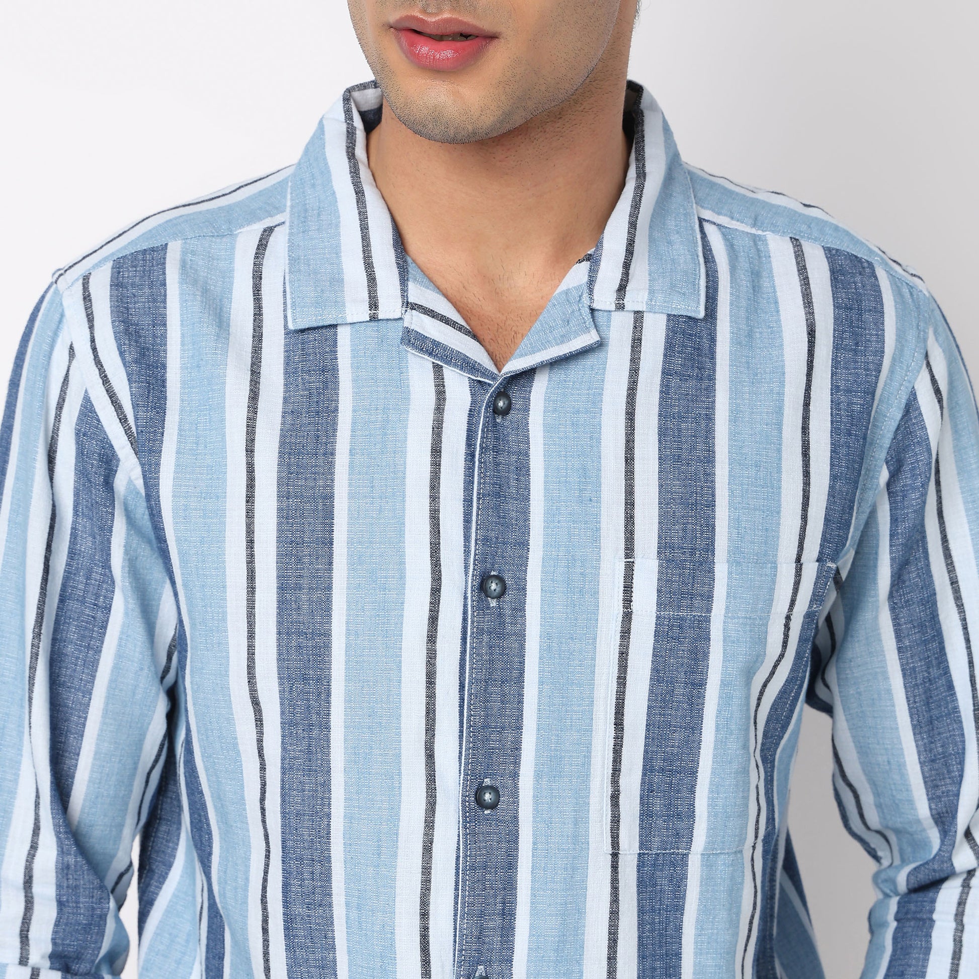 Cotton Striped Cruiser Shirt