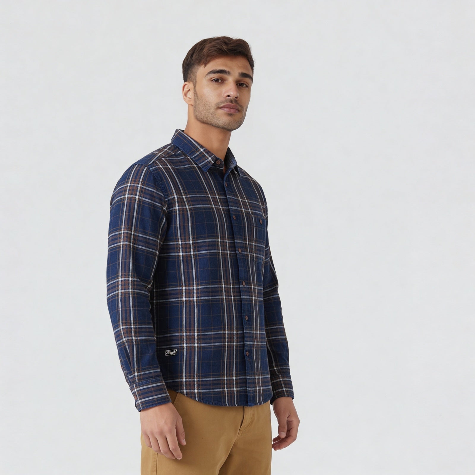 Cotton Checkered Full Sleeve Shirt
