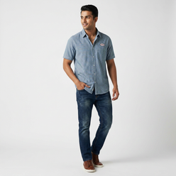 Cotton Striped Cruiser Shirt