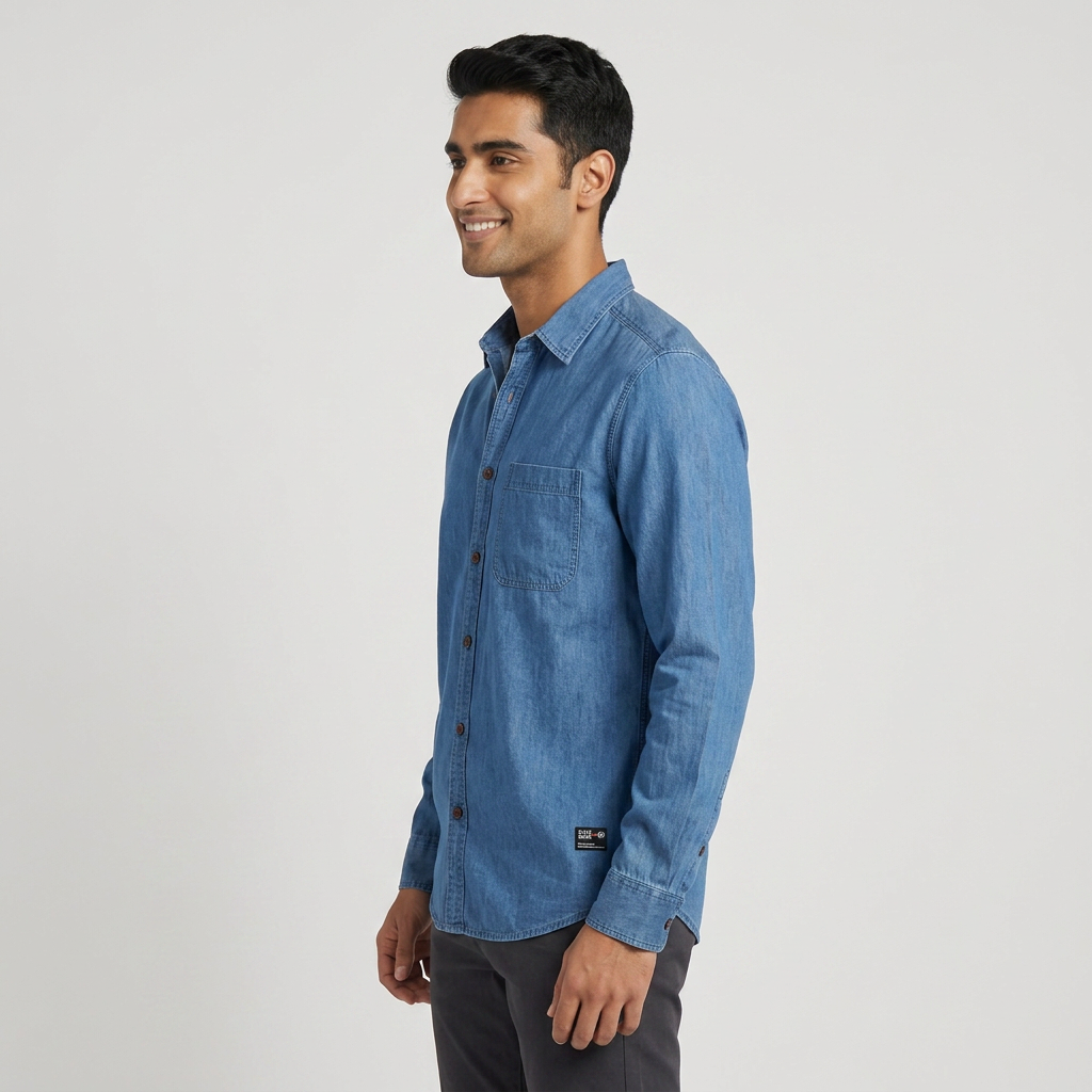 Cotton Solid Mountain Shirt