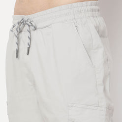 Regular Fit Solid Mid Rise Joggers