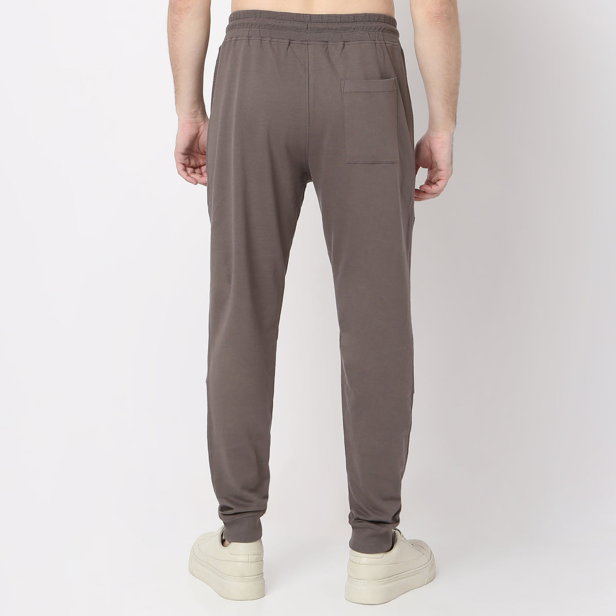 Modern Explorer Stretchable with Ribbed Panel Moto Joggers