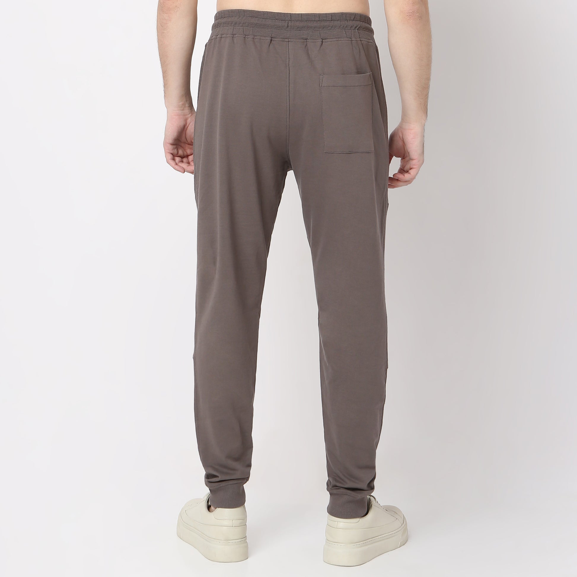 Modern Explorer Stretchable with Ribbed Panel Moto Joggers