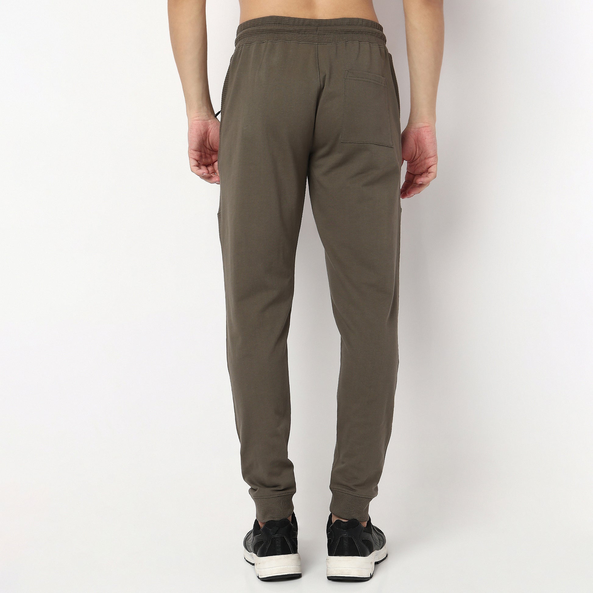 Modern Explorer Stretchable with Ribbed Panel Moto Joggers
