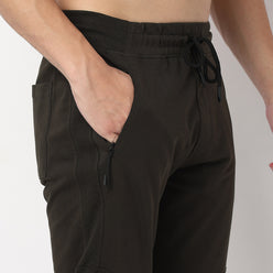 Modern Explorer Stretchable with Ribbed Panel Moto Joggers