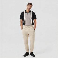 Knitted Solid Moto Jogger