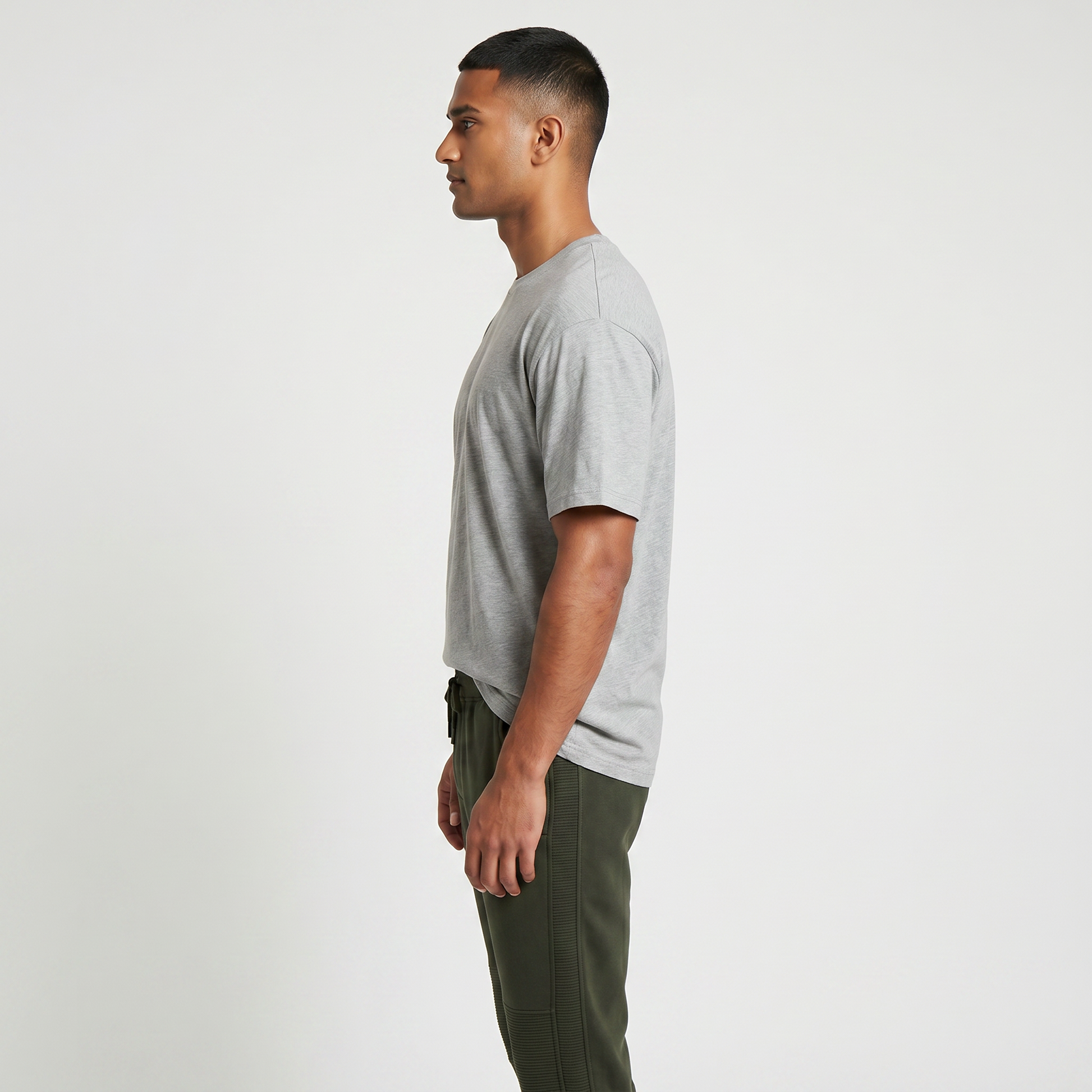 Cotton Mid Rise Moto Joggers